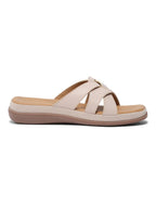 Cream Comfort Platform Sandals