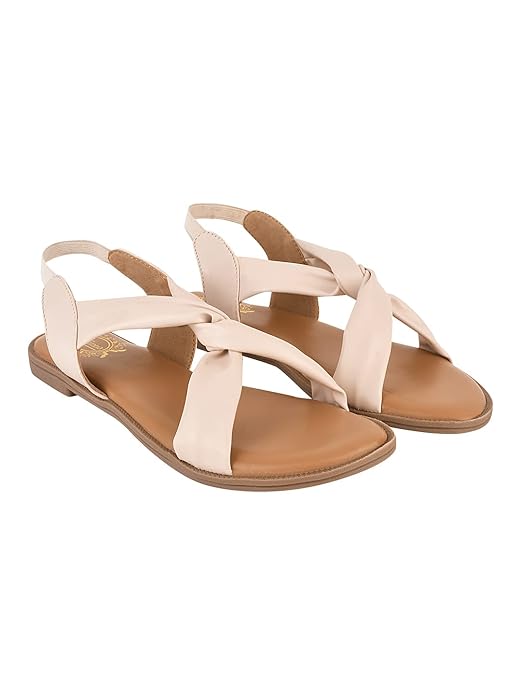 Cross Strap Flat Sandals For Women & Girls