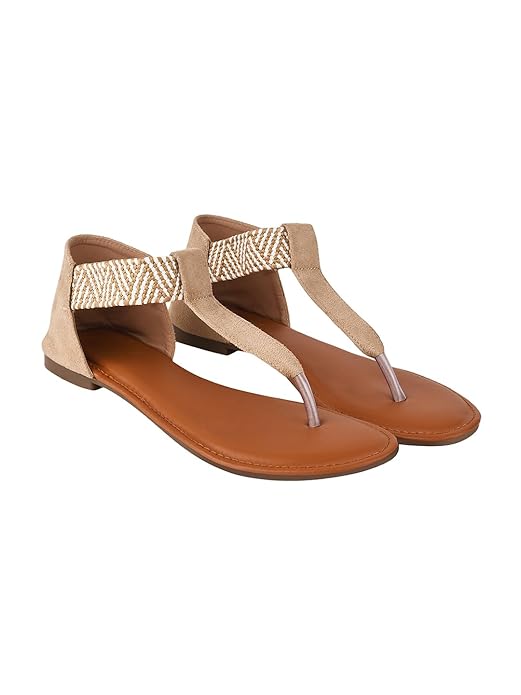 Women's Ethnic Style T-Strap Sandals