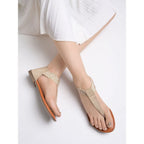 Women's Ethnic Style T-Strap Sandals