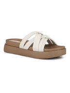 Women Cream Casual Sandals