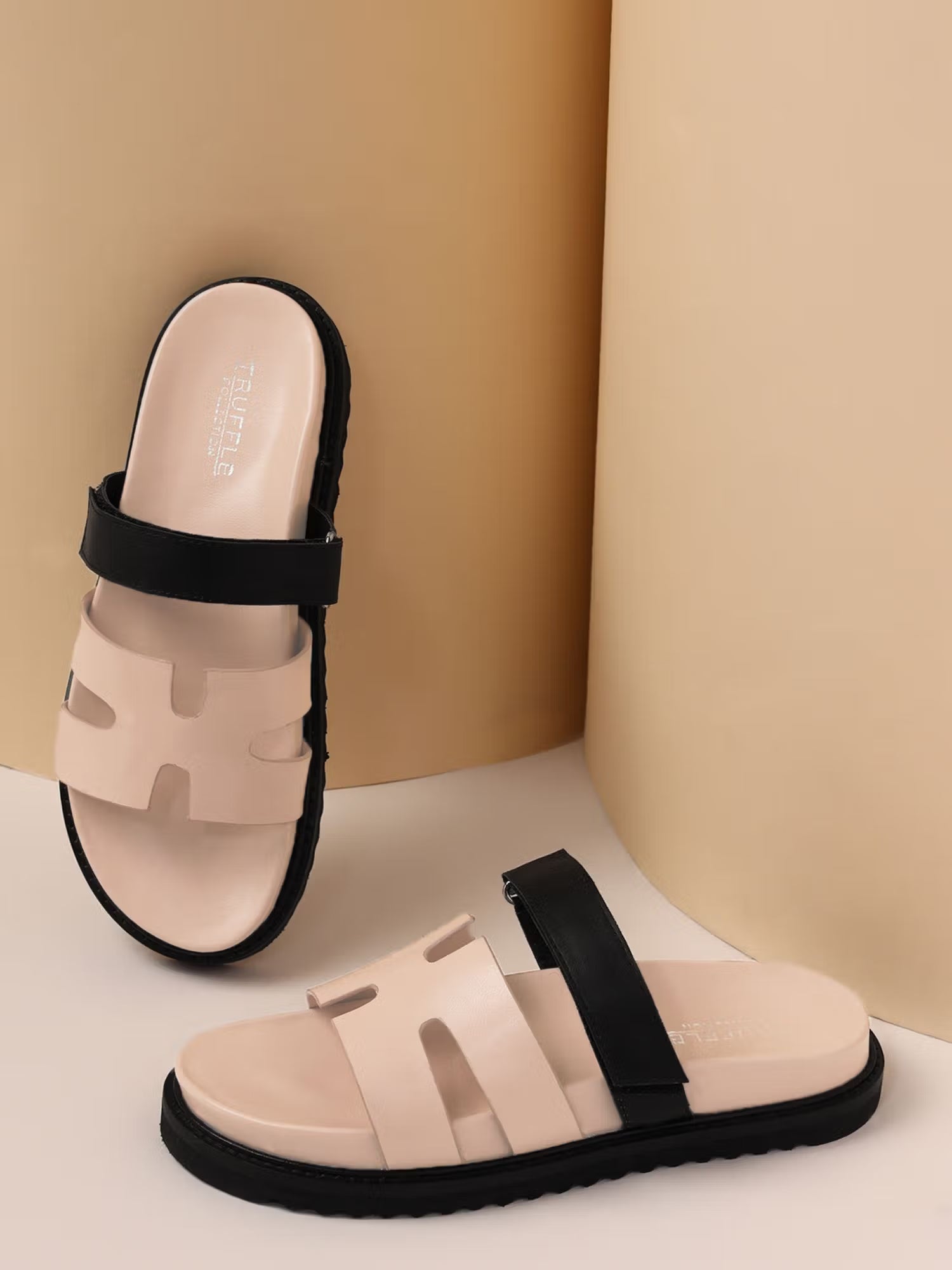Pink Solid Sandals