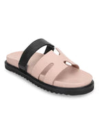 Pink Solid Sandals