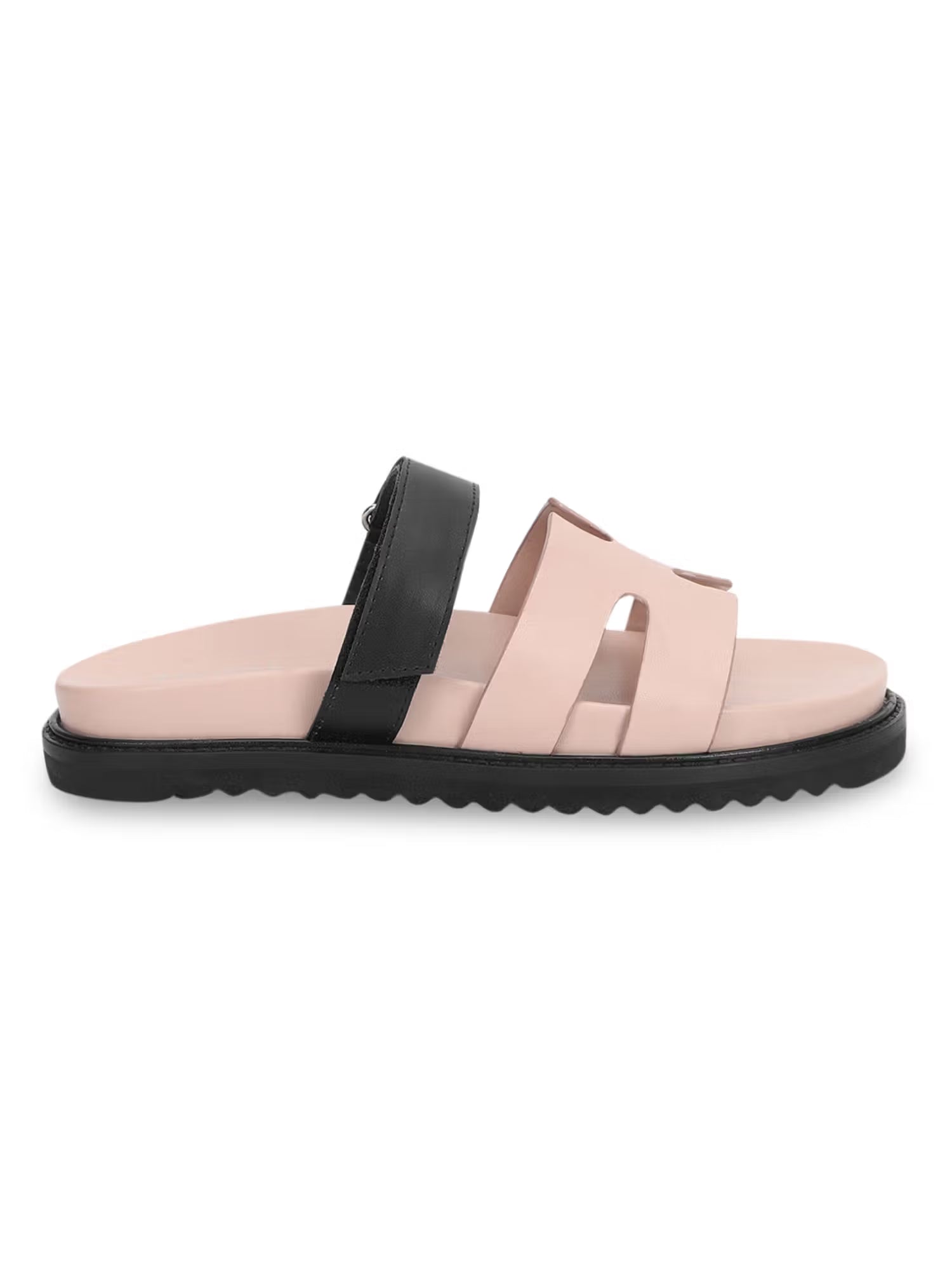 Pink Solid Sandals