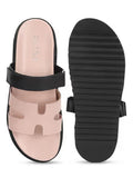 Pink Solid Sandals