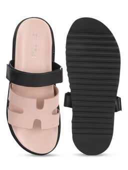 Pink Solid Sandals