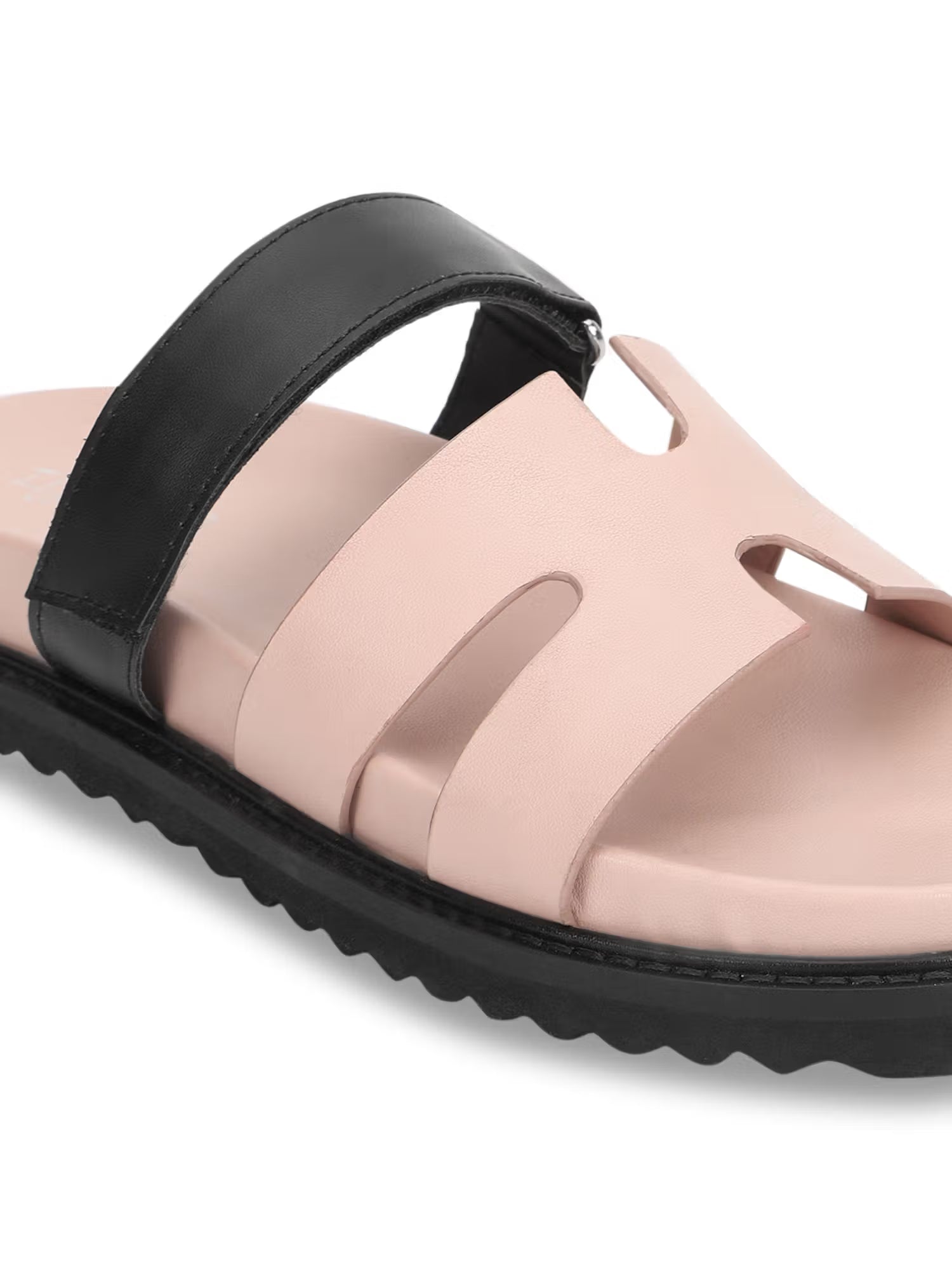 Pink Solid Sandals