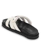 Women White Solid Sandals