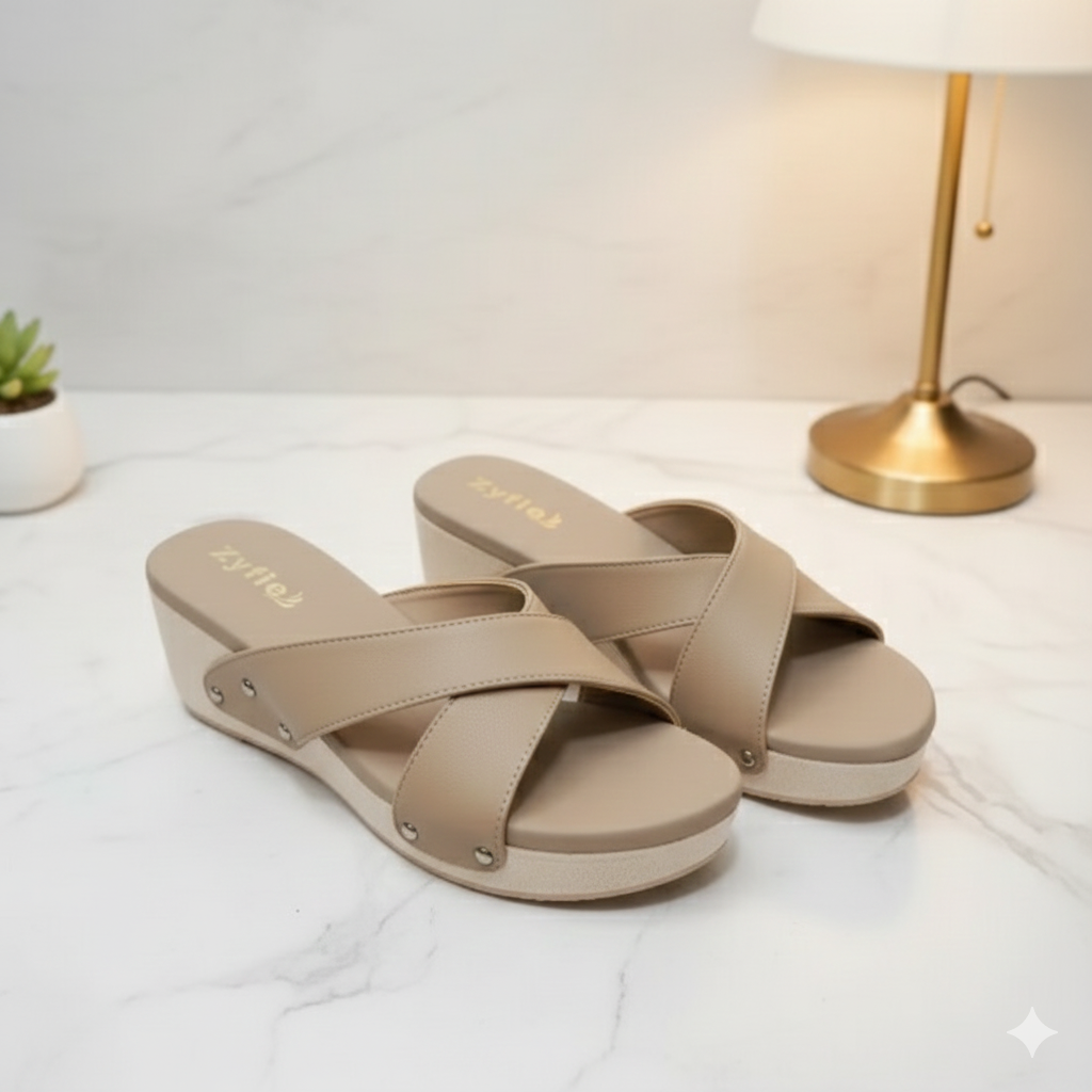 Women Crossover Platform Wedge