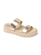 Gold Color Women Slip-On Comfort Sandals