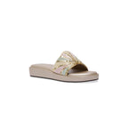 Women Slip On Gold Sandals