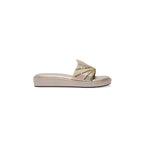 Women Slip On Gold Sandals