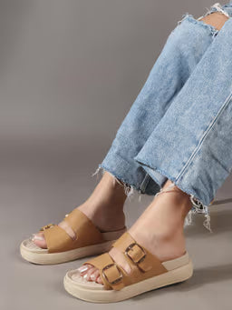 Stylish Everyday Women's Buckle Slides Sandals
