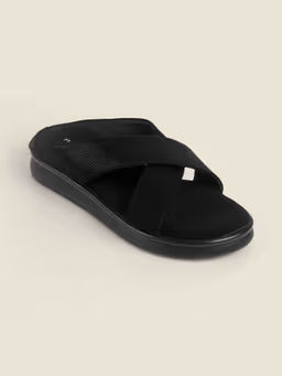 Women Black Open Casual Sandals