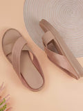 Women Peach Open Casual Sandals