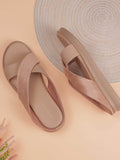 Women Peach Open Casual Sandals