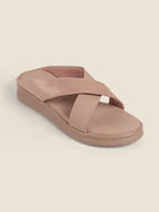 Women Peach Open Casual Sandals