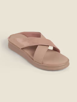 Women Peach Open Casual Sandals